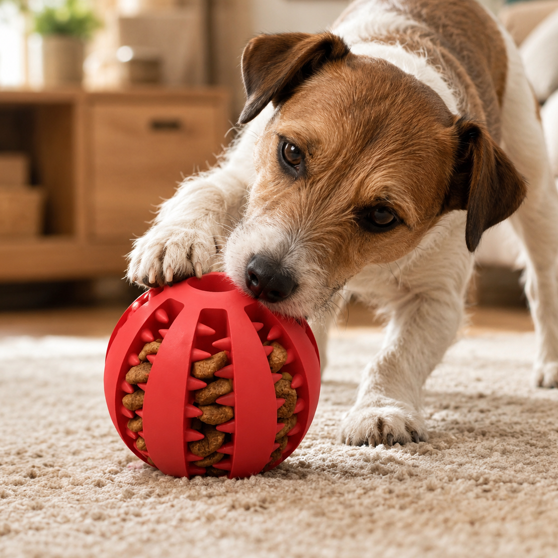 Interactive Dog Treat Ball