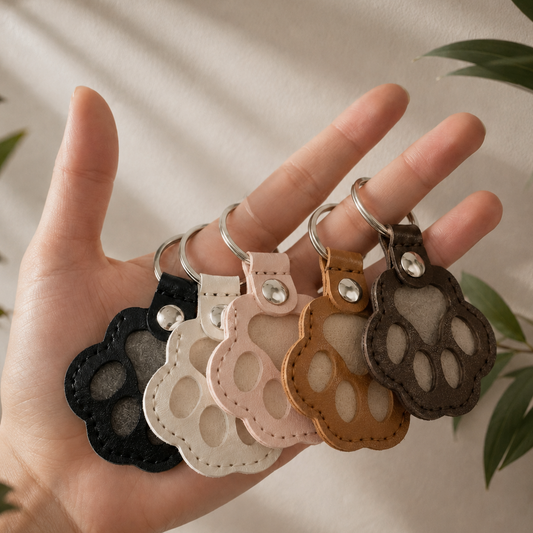 Paw Leather Key Chain